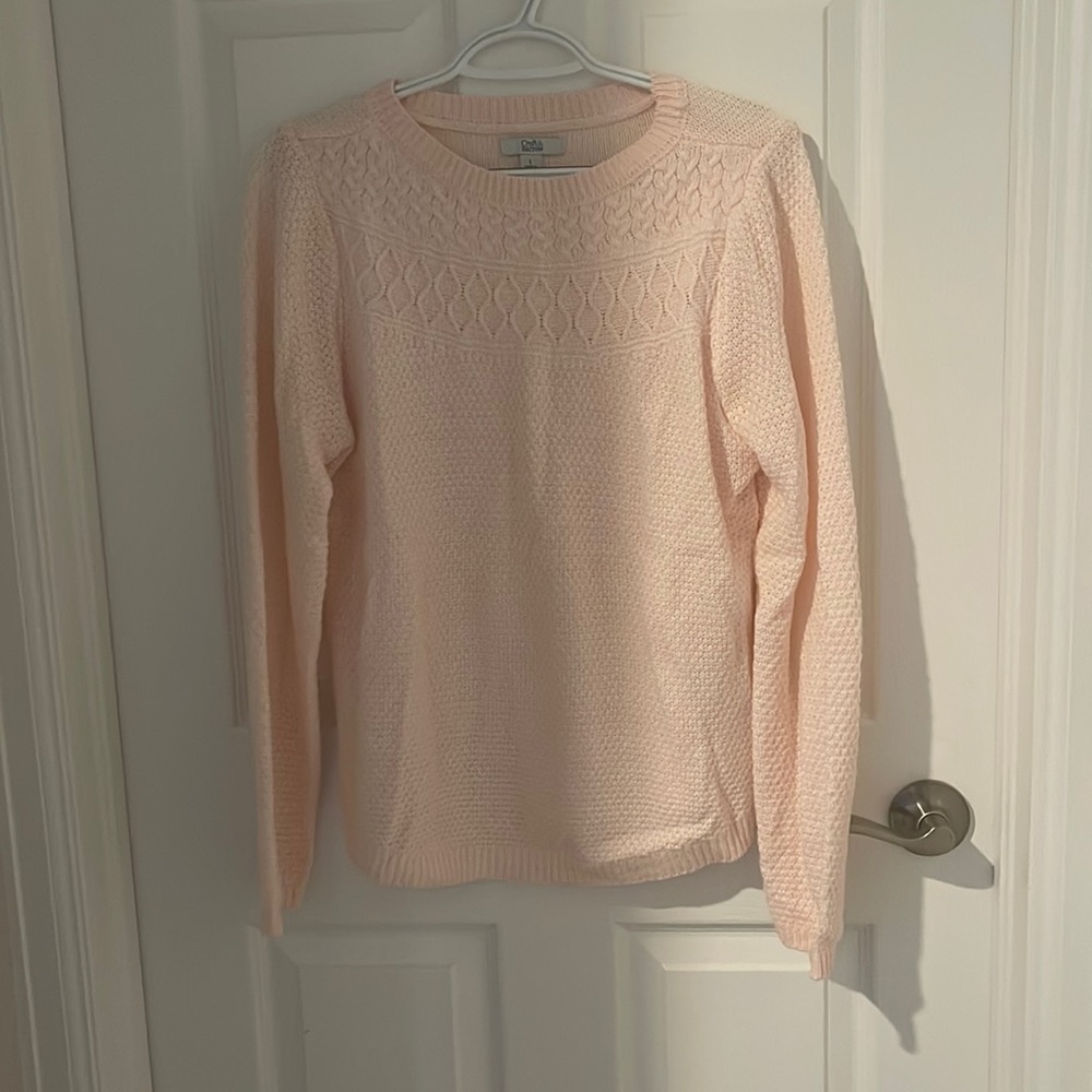 Blush Croft and Barrow sweater, size L